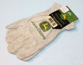 Medium John Deere Cowhide Gloves