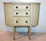 Painted Martha Washington Sewing Cabinet