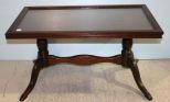 Mahogany Duncan Phyfe Coffee Table with Lift Top Tray