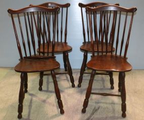 Four Mahogany Windsor Chairs