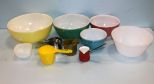 Five Mixing Bowls & Measuring Cups