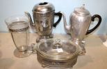 Aluminum Coffee Pot, Pot, Vase & Covered Dish