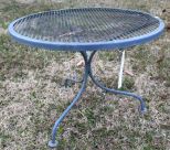 Round Wrought Iron Table