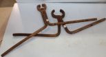 Two Railroad Tongs 