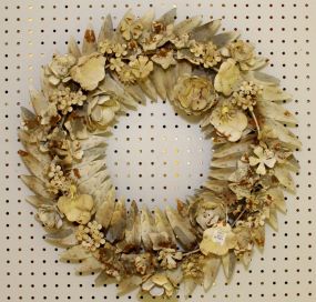 Large Tin Flower Wreath