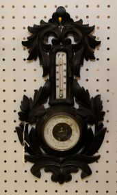 Veranderlyk Carved Wood Thermometer 