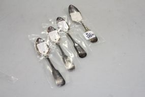 Set of Four Boyd & Mulford, Albany NY Coin Silver Spoons