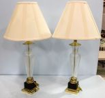Pair of Glass Decor Lamps 