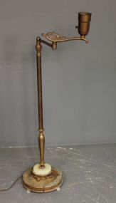 Early Brass and Marble Floor Lamp