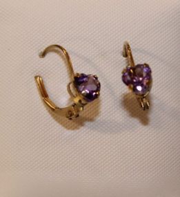 Pair Yellow Gold Earrings