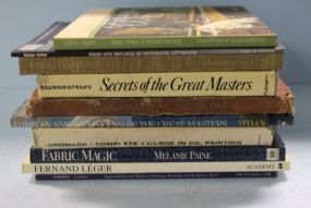 Lot of Various Books on Watercolor, Art, Entertaining