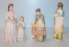 Group of Three Handpainted Figurines