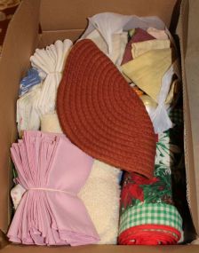 Box Lot of Linens