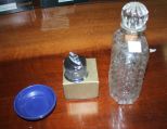 Decanter, Two Idealine Lighters, Ashtray