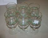 Set of Siz Christmas Glasses