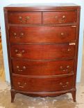 Five Drawer Mid 1900's Hepplewhite Style Chest