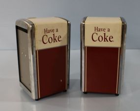 Two Coca- Cola Napkin Dispensers