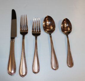 Five Piece Reed & Barton Stainless Flatware