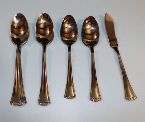 Lenox 18/10 Flatware Five Tablespoons, Three Teaspoons, Butter Knife