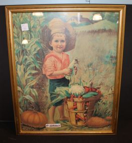 The Farmer Boy Framed Print 17 1/2