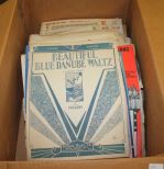 Box Lot of Sheet Music