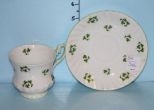 Royal Dover English Clover Cup and Saucer