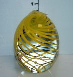 Yellow Swirl Large Paperweight