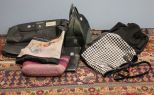 Samsonite Hanging Garment Bag, Duffle Bag, Make-up Bag, and Four Purses