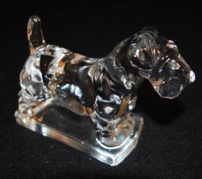 Heisey Crystal Scottie Dog