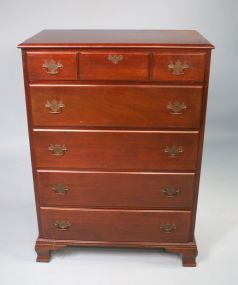 Five Drawer Walnut 1950's Chest