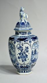 Boch Delfts Blue & White Faience Ginger Jar