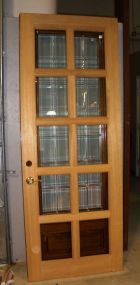 Mahogany 10 Glass Panel Door