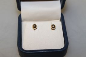 14kt Gold Ball Earrings