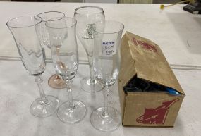 Grouping of Champagne Glasses, Wine Glass and Sawyer's View Master