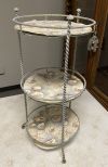 Small Metal Three Tier Bathroom Stand