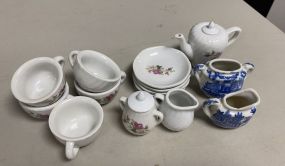 Miniature Porcelain Tea Set Pieces