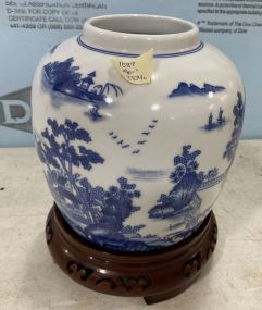 Bombay Chinese Blue and White Jar