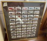 Motor Cars 1936 Player's Cigarette Cards Framed