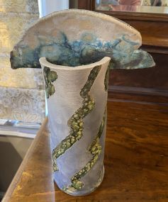 Hand Crafted Southwest Clay Decorative Vase