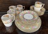 MZ Austria Porcelain Cups, Saucers, Bowls, Salad Plates