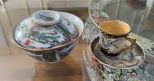 Japanese Porcelain Cup & Saucer and Rice Bowls