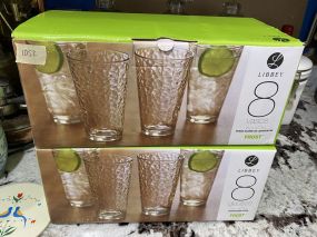 2 Boxes of Libbey Frost Glasses