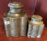 Antique Metal Shabby Tea Boxes