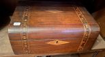Vintage Banded Parquetry Wooden Box