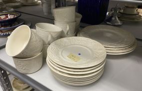 Mikasa English Countryside White Pottery Set