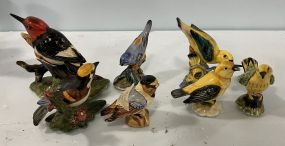 Group of Decorative Porcelain Birds