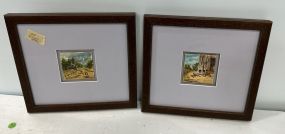 Two Myra Rein Folk Art Paintings