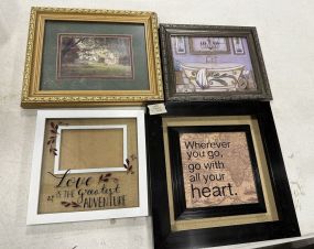 Four Decorative Prints and Frames