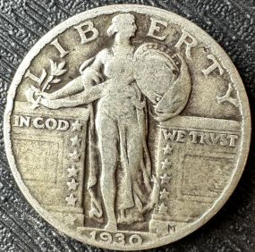 1930 Silver Liberty Half Dollar