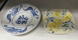 Waverly Plate and China Blue White Bowl